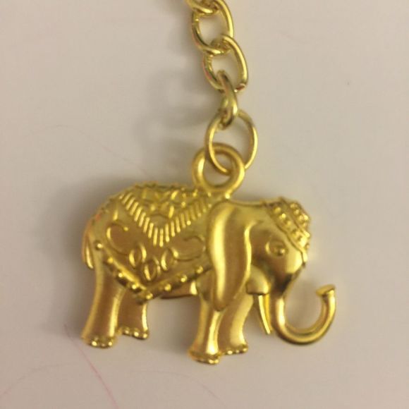 Goldtone Elephant Keychain - Picture 4 of 5